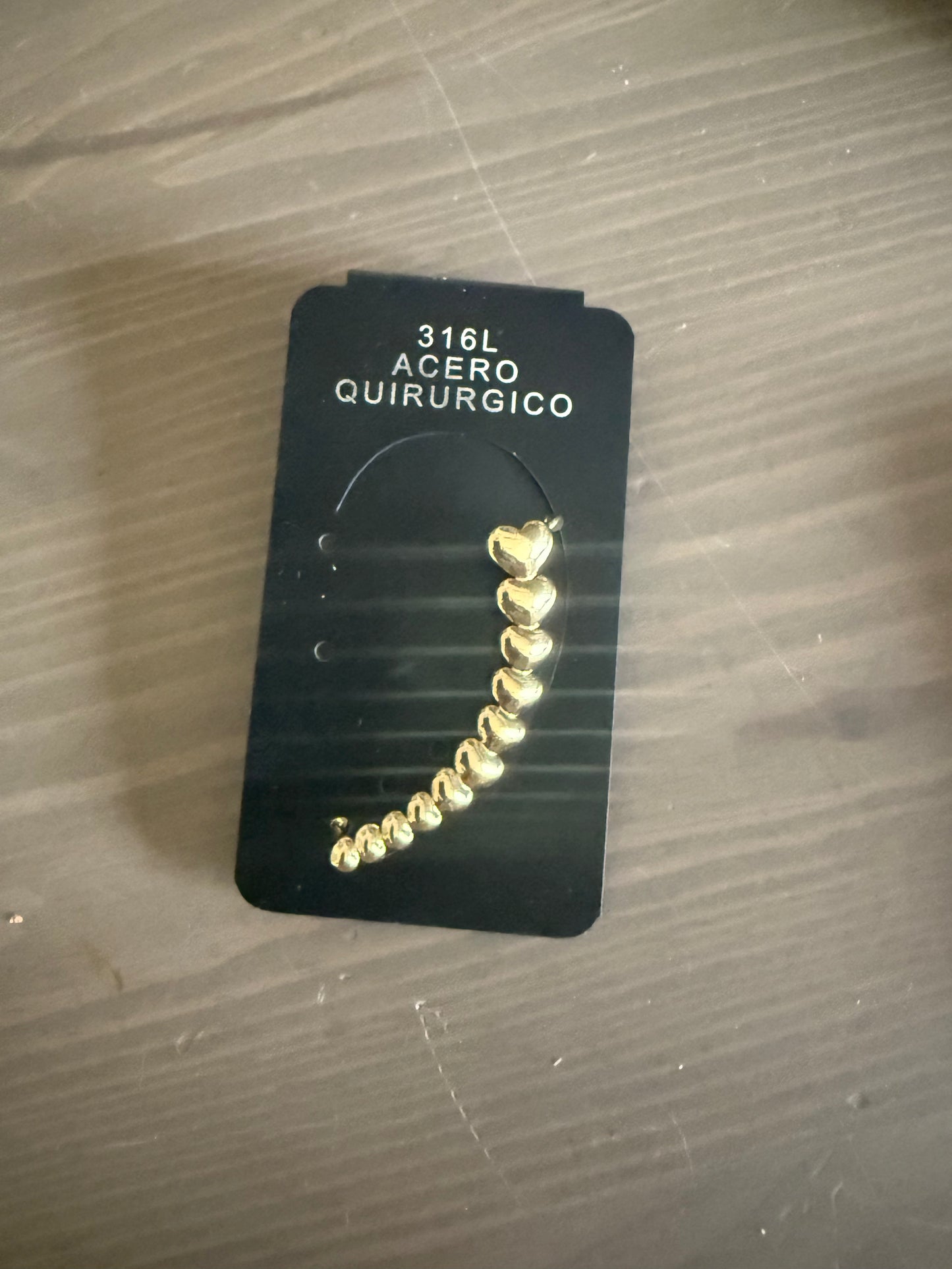 Ear cuff coeur